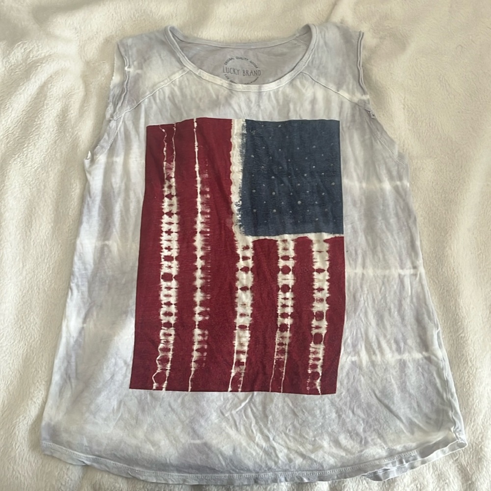 Lucky Brand American Flag Tank Top